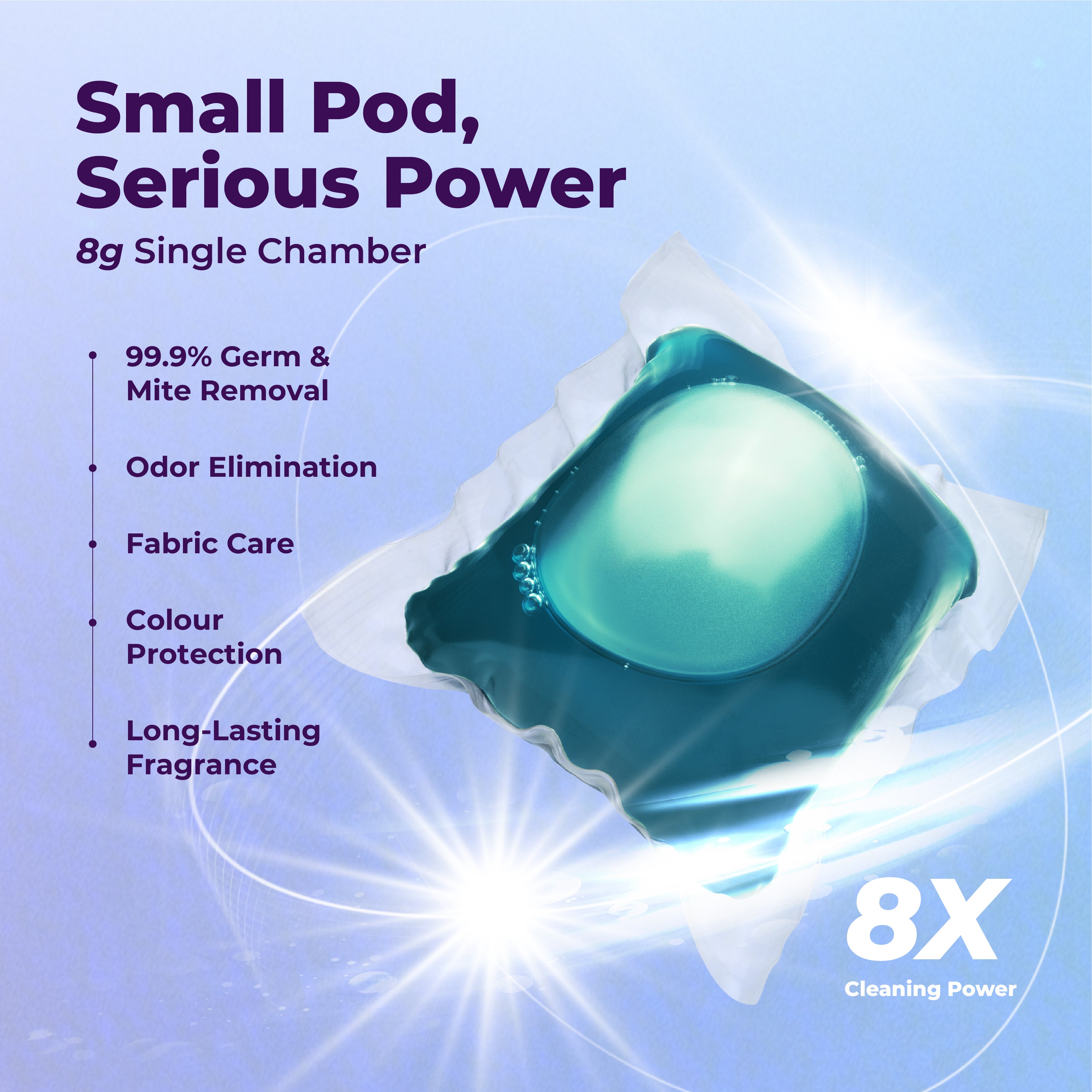 BLÖM Alaskan Rain Single-Load Laundry Pods (45 Pods)