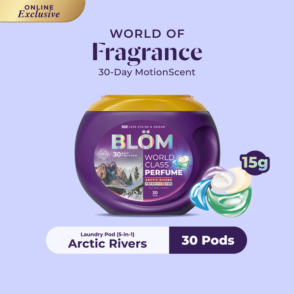 BLÖM Arctic Rivers 5-in-1 Laundry Pods (30 Pods)