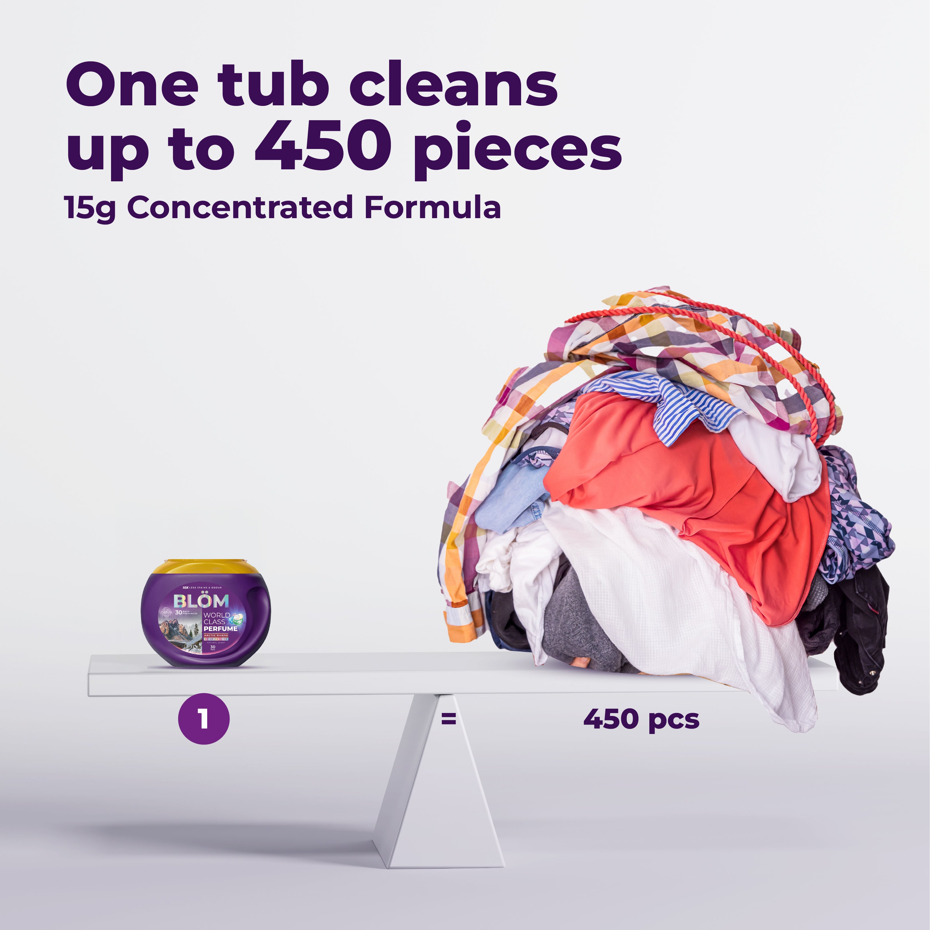 BLÖM Arctic Rivers 5-in-1 Laundry Pods (30 Pods)
