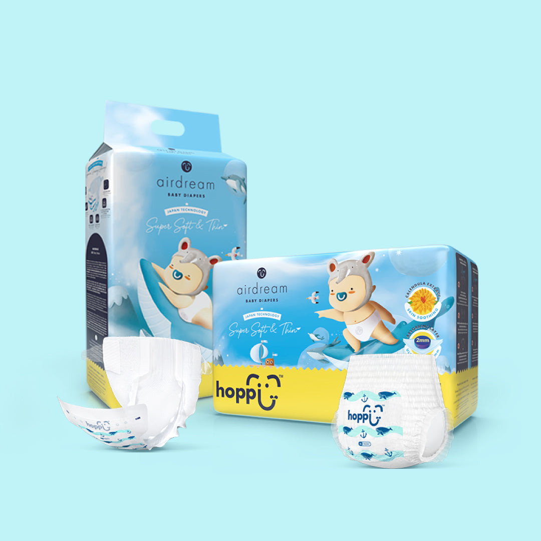 Hoppi AirDream Diapers 2mm Ultracore Technology