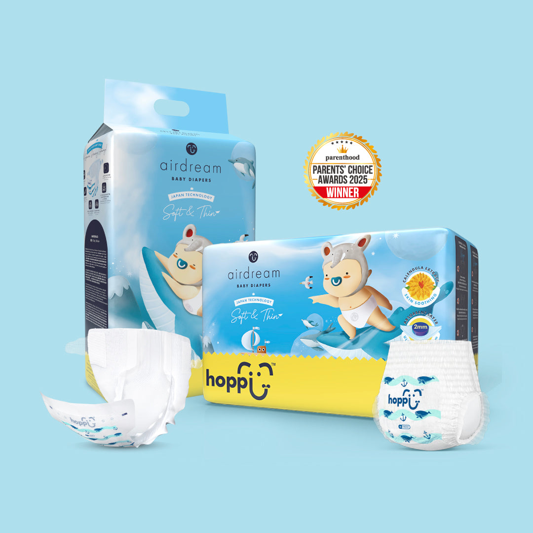 Hoppi AirDream Diapers 2mm Ultracore Technology