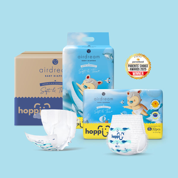 [Carton] Hoppi AirDream Diapers 2mm Ultracore Technology