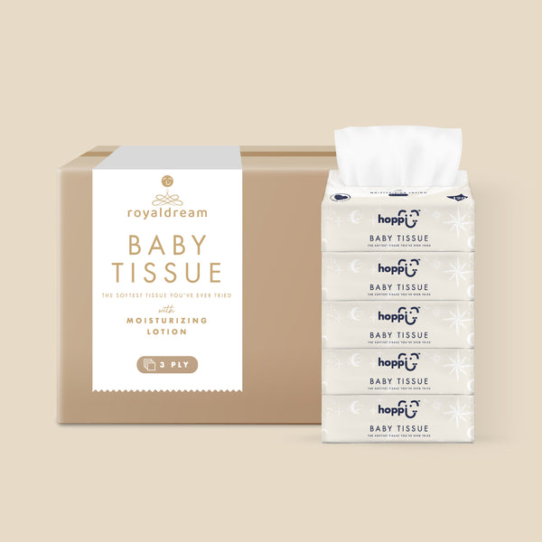 [Carton] Hoppi RoyalDream Baby Tissue (120 Wipes x 60 Packs)