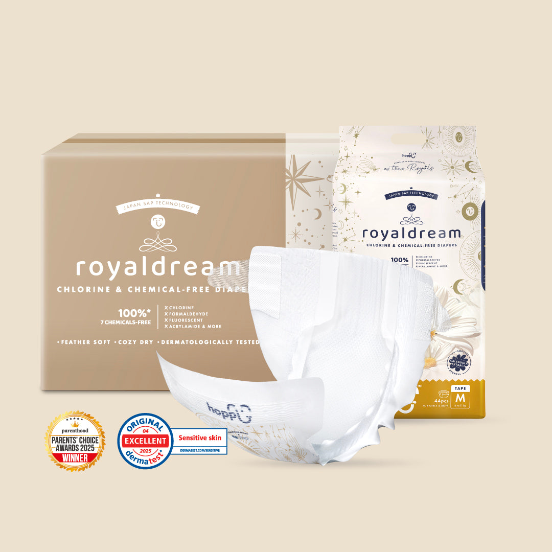 [CARTON DEAL] Hoppi RoyalDream Diapers 100% 7 Chemicals-Free