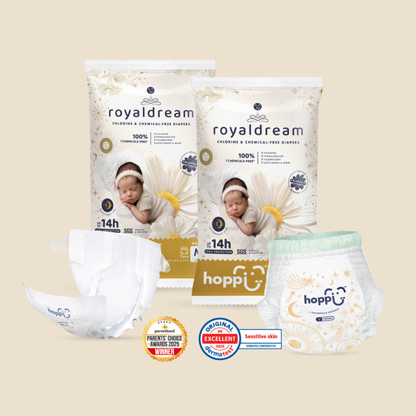 [Trial Pack] Hoppi RoyalDream Diapers 100% 7 Chemicals-Free