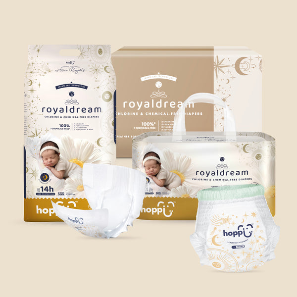 [Carton] Hoppi RoyalDream Diapers 100% 7 Chemicals-Free