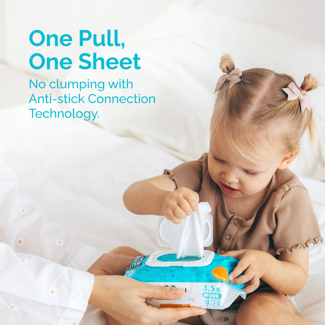 Hoppi Baby Wet Wipes (20 Wipes x 5 Packs)