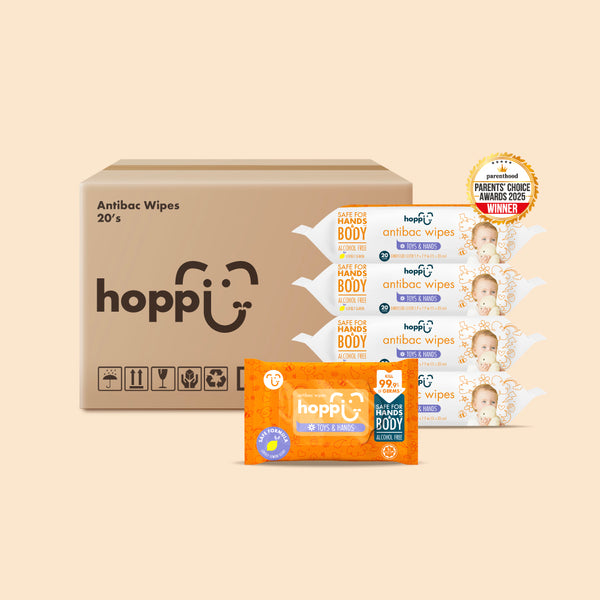 [Carton] Hoppi Antibacterial Wipes (20 Wipes x 25 Packs)