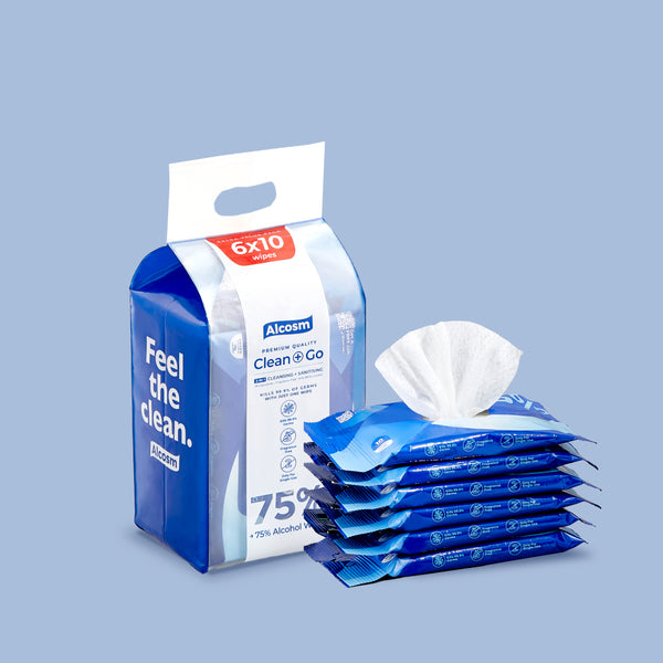 75% Alcohol 10s' Wipes (10s' x 12 Packs)