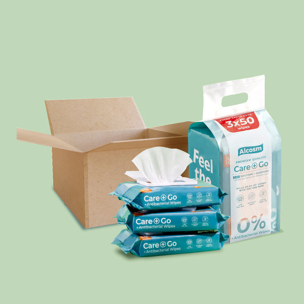 Antibacterial 50s' Wipes (50s' x 8 Bundles x 3 Packs)