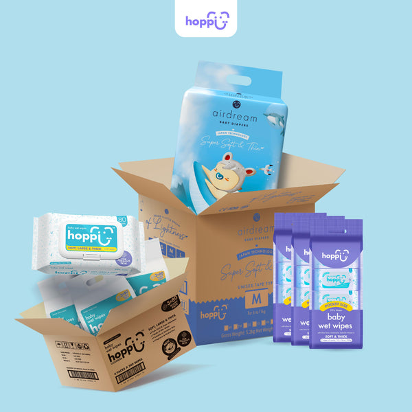 Air Dream Diapers and Wet Wipes Bundle