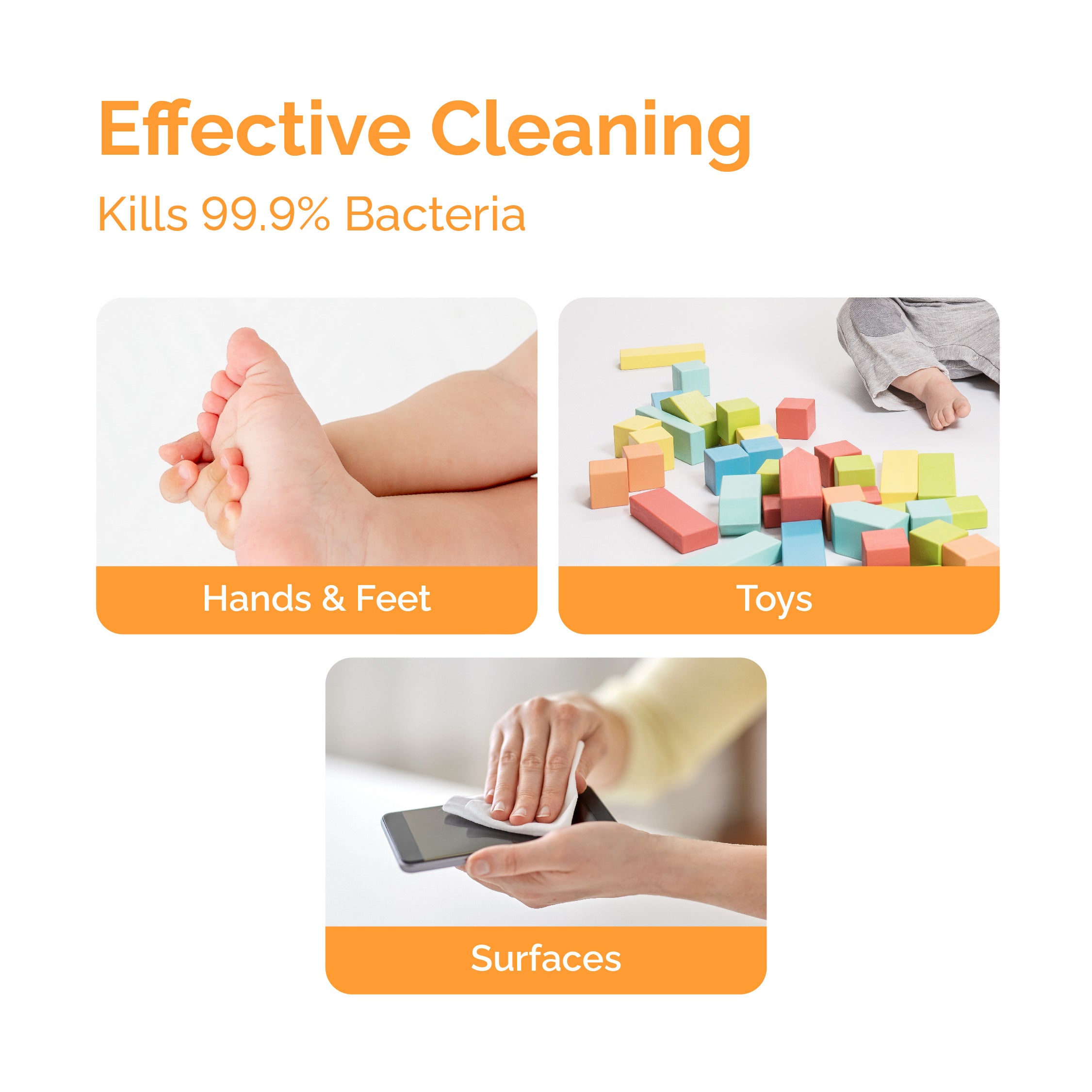 Hoppi Antibacterial Wipes (20 Wipes x 5 Packs)