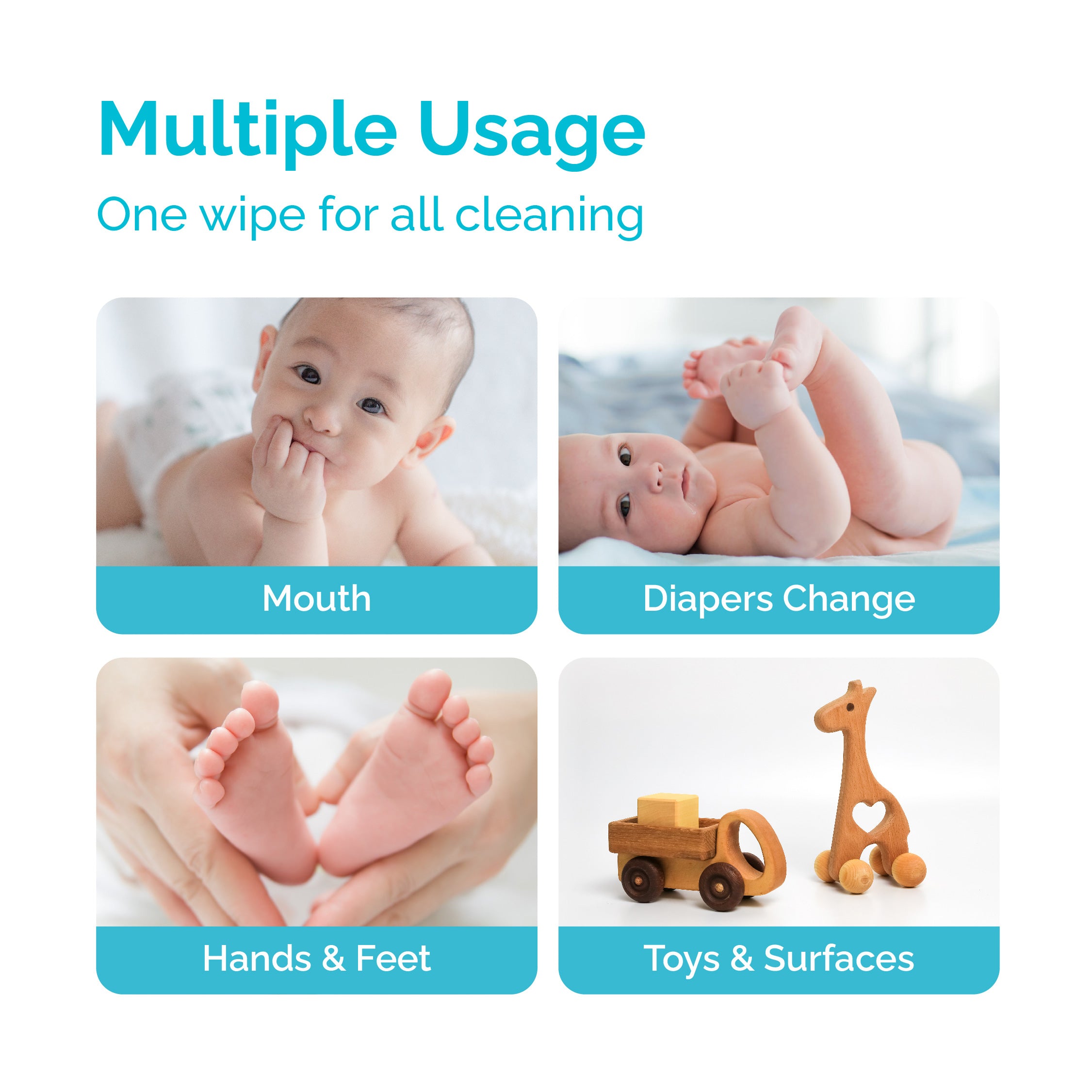 Baby Water Wipes (20s' x 5)